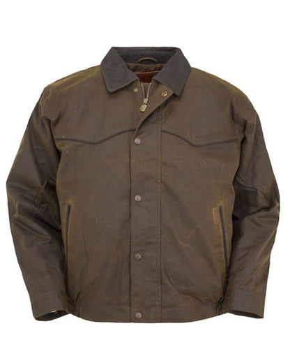 Outback Oilskin Mens Trailblazer Jacket S Bronze