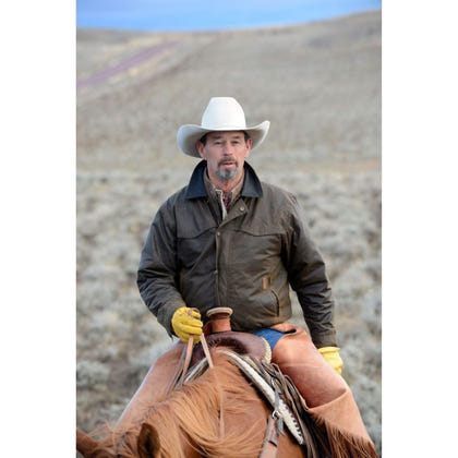 Outback Oilskin Mens Trailblazer Jacket S Bronze