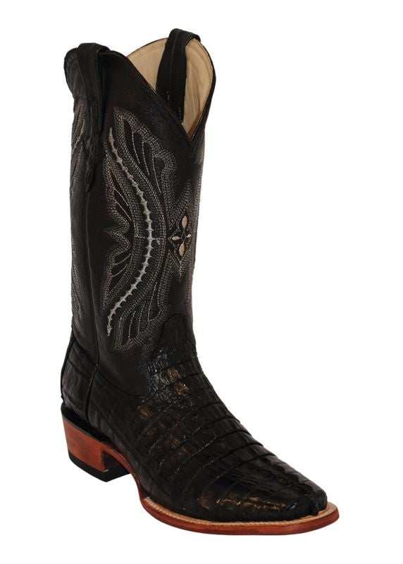 Ferrini Mens Genuine Belly Sq Toe Cognac Boots