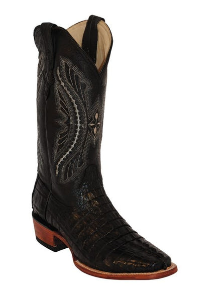 Ferrini Mens Genuine Belly Sq Toe Cognac Boots