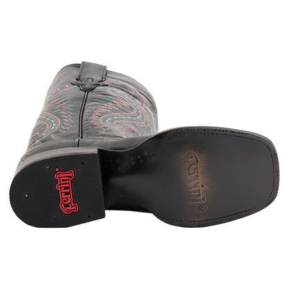 Ferrini Ladies Teju Lizard Sq Toe Boots