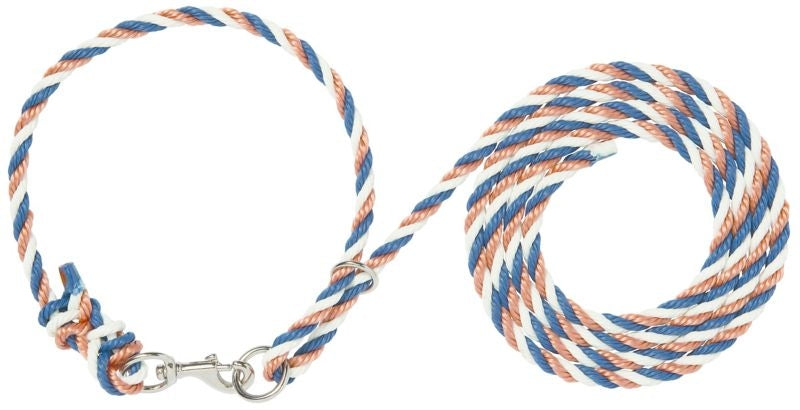 Livestock Adjustable Poly Neck Rope 1/2 x 10ft Brn