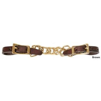 Tucker Curb Chain with Brass Hardware