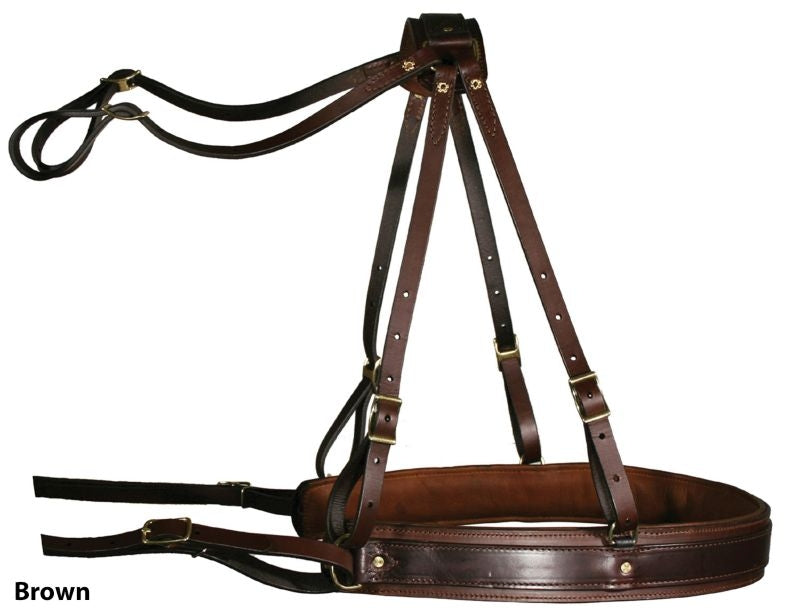 Tucker Padded Breeching with Brass Hardware