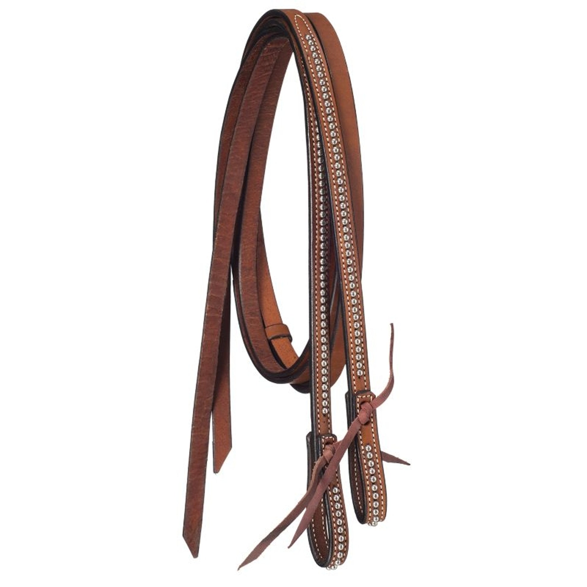 Silver Royal Dot Accent Engraved Slvr Split Reins