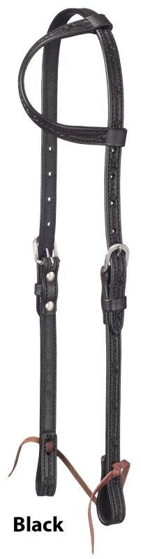 Silver Royal Barbwire Single Ear Headstall