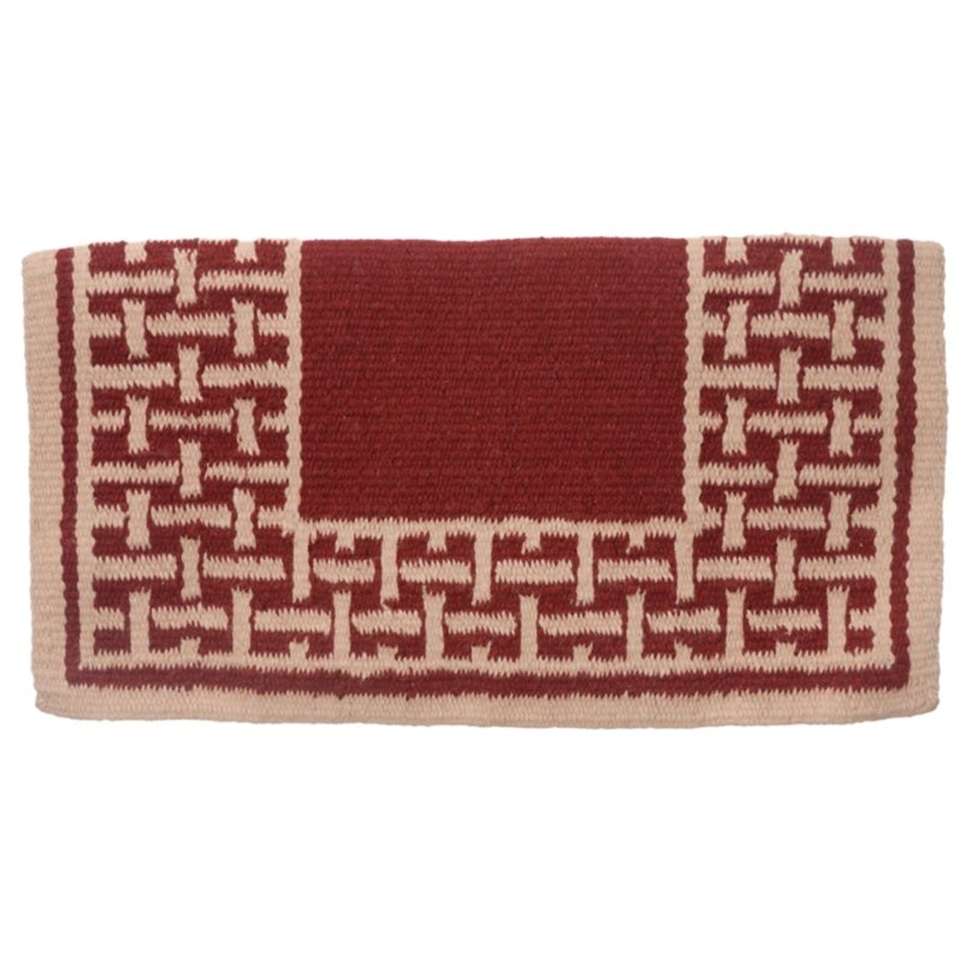 Tough1 Basket Stamp Wool Saddle Blanket