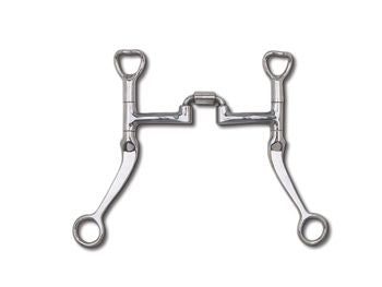 Myler SS 7 Flat Shank Correctional Low Port Barrel