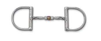 Myler 3 3/4 D Twist Comfort Snaffle Copper Roller