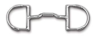 Myler SS 3 3/4 Dee with Hooks Mullen Barrel Low Port