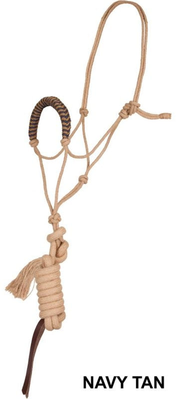 Mustang Jute Noseband Rope Halter with Lead