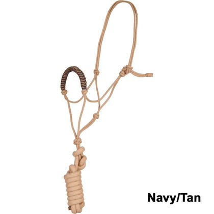 Mustang Jute Noseband Rope Halter with Lead