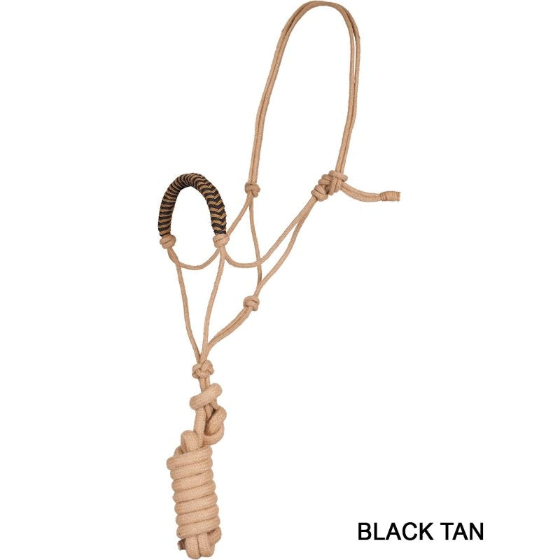 Mustang Jute Noseband Rope Halter with Lead