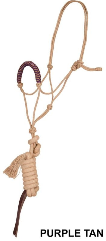 Mustang Jute Noseband Rope Halter with Lead