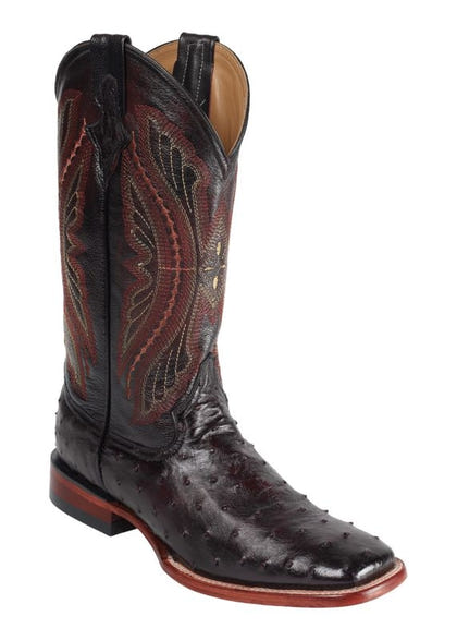 Ferrini Mens Genuine Belly Sq Toe Cognac Boots