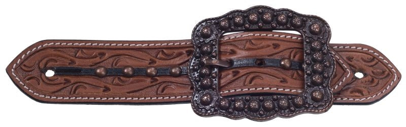 Silver Royal Cooper Belt Adult Spur Straps