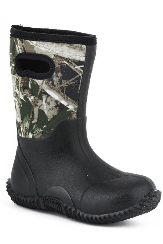 Roper Kids Rubber Camo Barn Boots