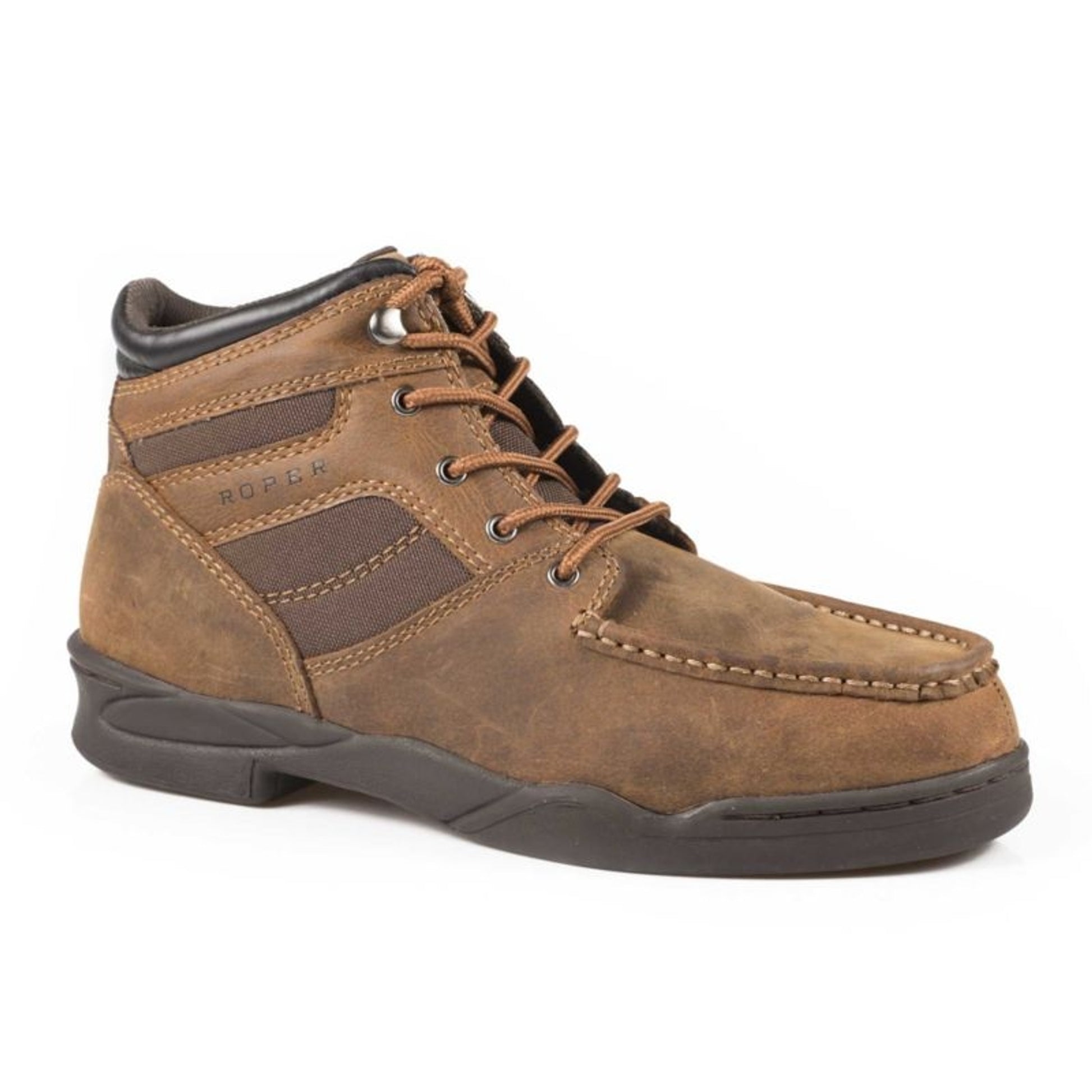 Roper Mens Leather Upper Tan Shoes