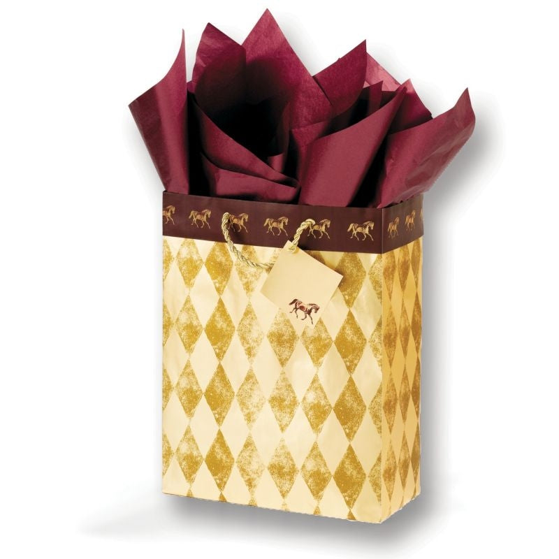 Harlequin Horses Tall Gift Bag