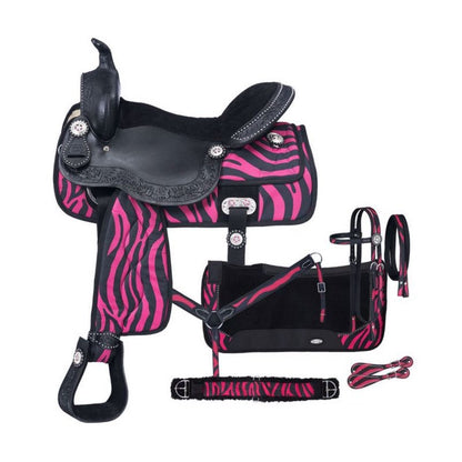Tough1 Eclipse Pro Trail Saddle Fun Print Packge