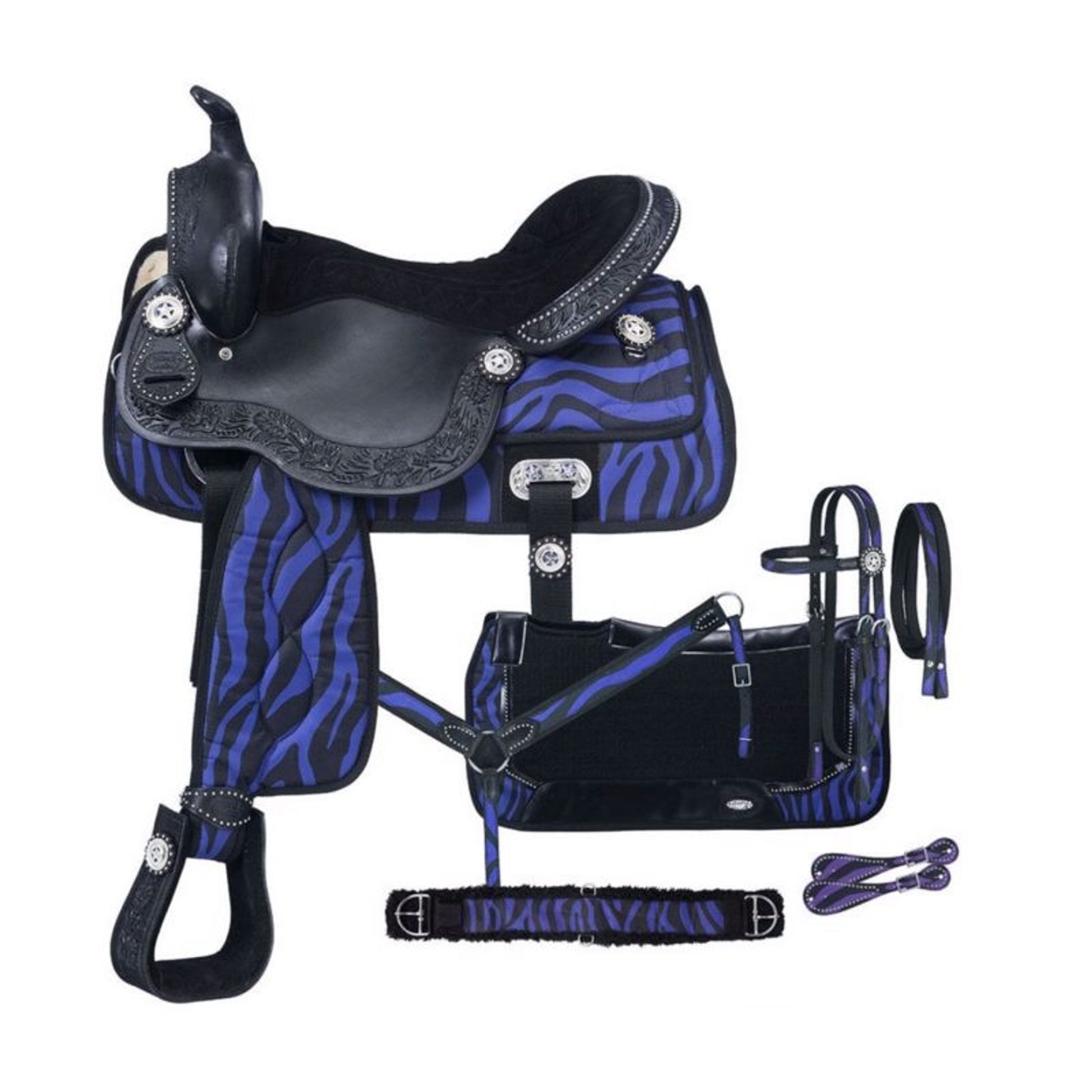 Tough1 Eclipse Pro Trail Saddle Fun Print Packge