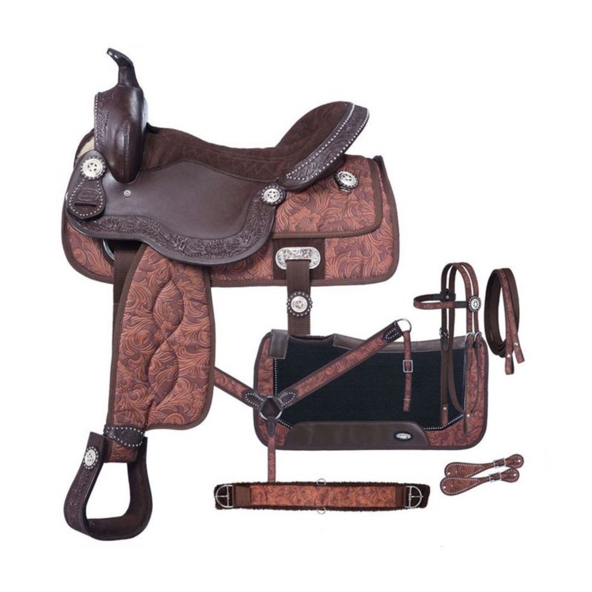 Tough1 Eclipse Pro Trail Saddle Fun Print Packge