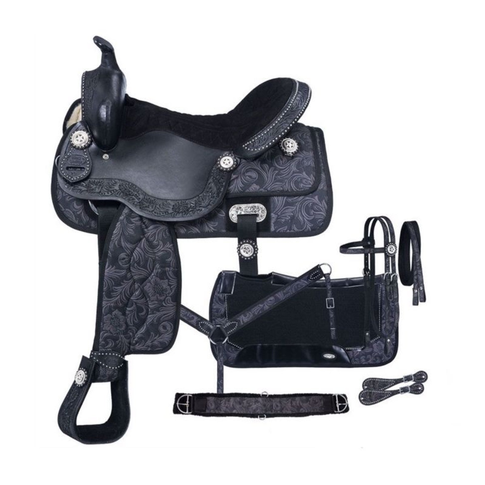 Tough1 Eclipse Pro Trail Saddle Fun Print Packge