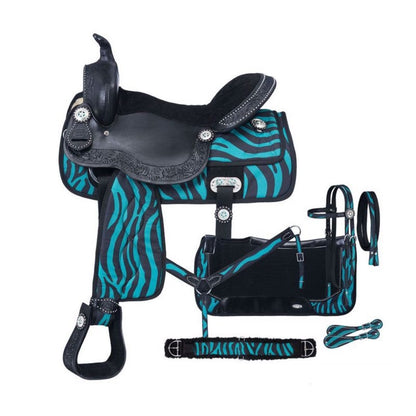 Tough1 Eclipse Pro Trail Saddle Fun Print Packge