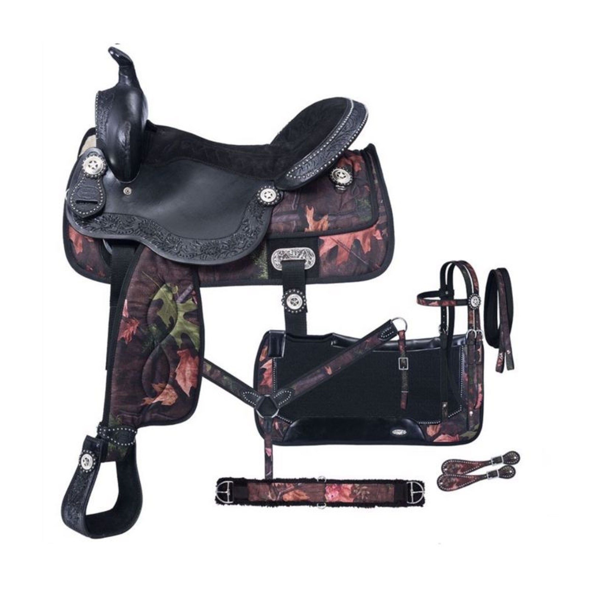 Tough1 Eclipse Pro Trail Saddle Fun Print Packge