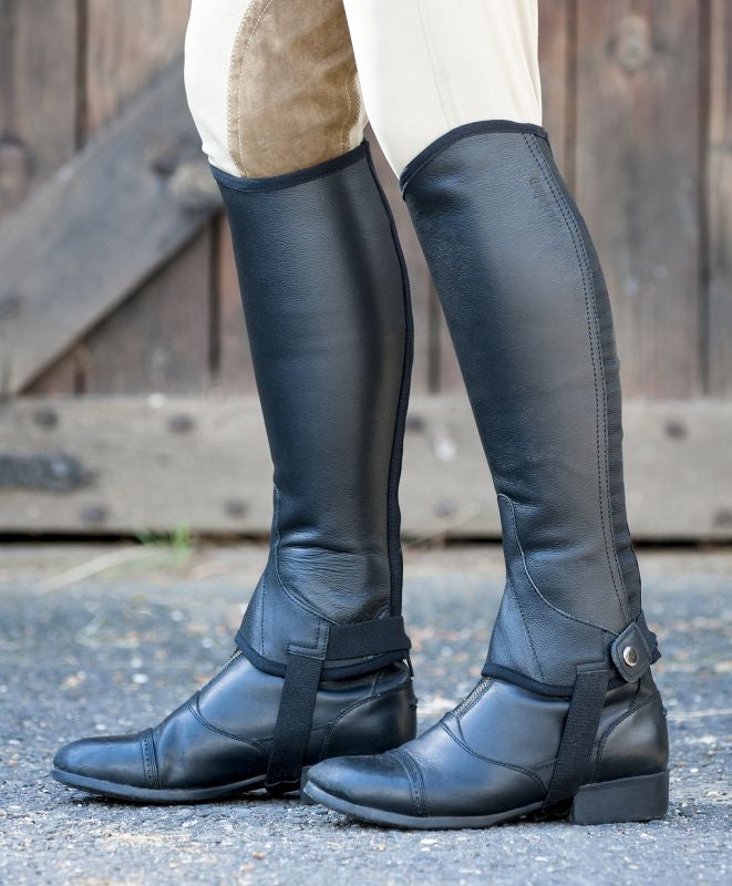 Dublin Flexi Leather II Half Chaps