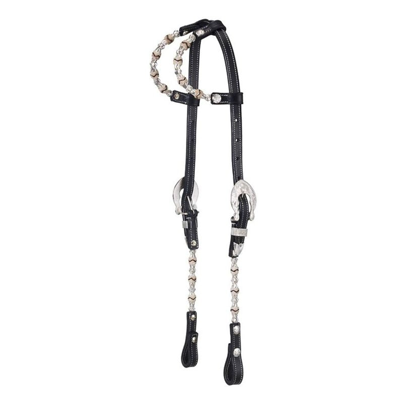Royal King Raw/Ferr Silver DblEar Headstall