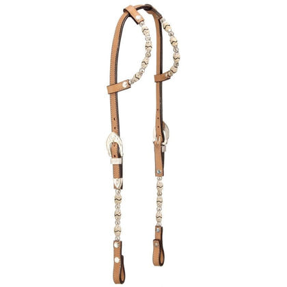 Royal King Raw/Ferr Silver DblEar Headstall