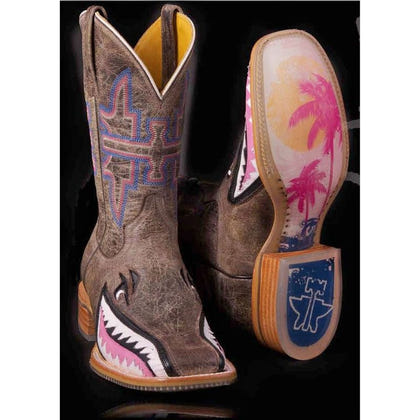 Tin Haul Ladies Man Eater Square Toe Boots