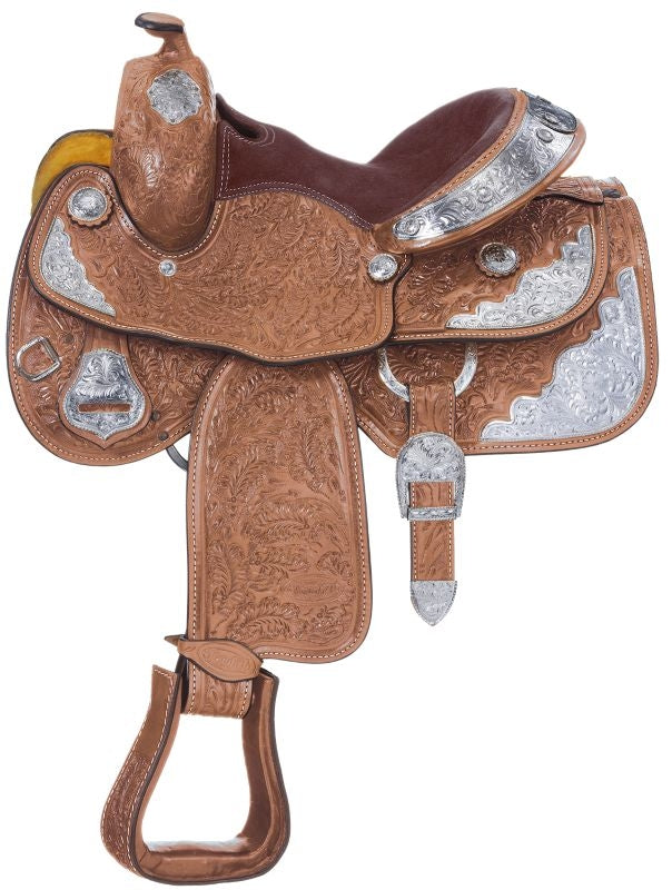 Silver Royal Oak Silver Star Youth Saddle