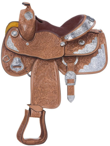 Silver Royal Oak Silver Star Youth Saddle