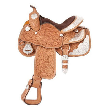 Silver Royal Oak Silver Star Youth Saddle