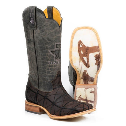 Tin Haul Mens Derrick Square Toe Boots