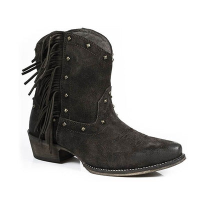 Roper Ladies Sassy Snip Toe Brown Shorty Boot