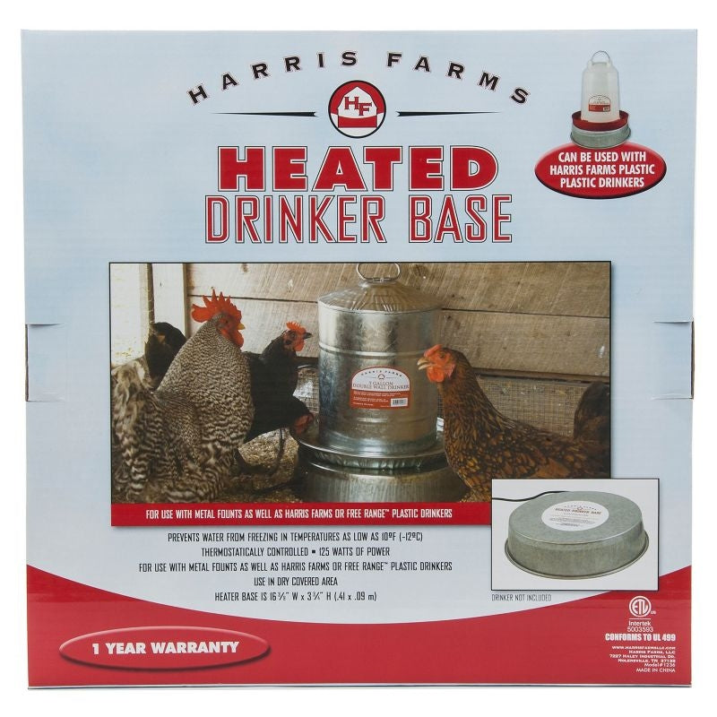 Harris Farms Free Range Heated Drinker Base