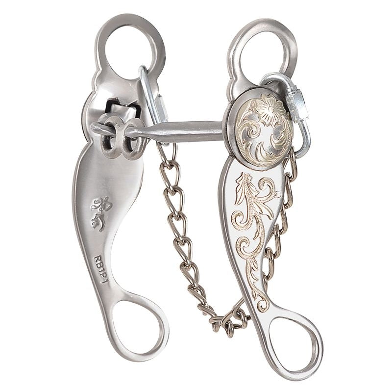 Les Vogt Roper Dogbone Snaffle with Swivel Cheeks Bit