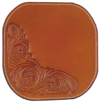 Circle Y Straight 1 1/2in Tooled Breast Collar