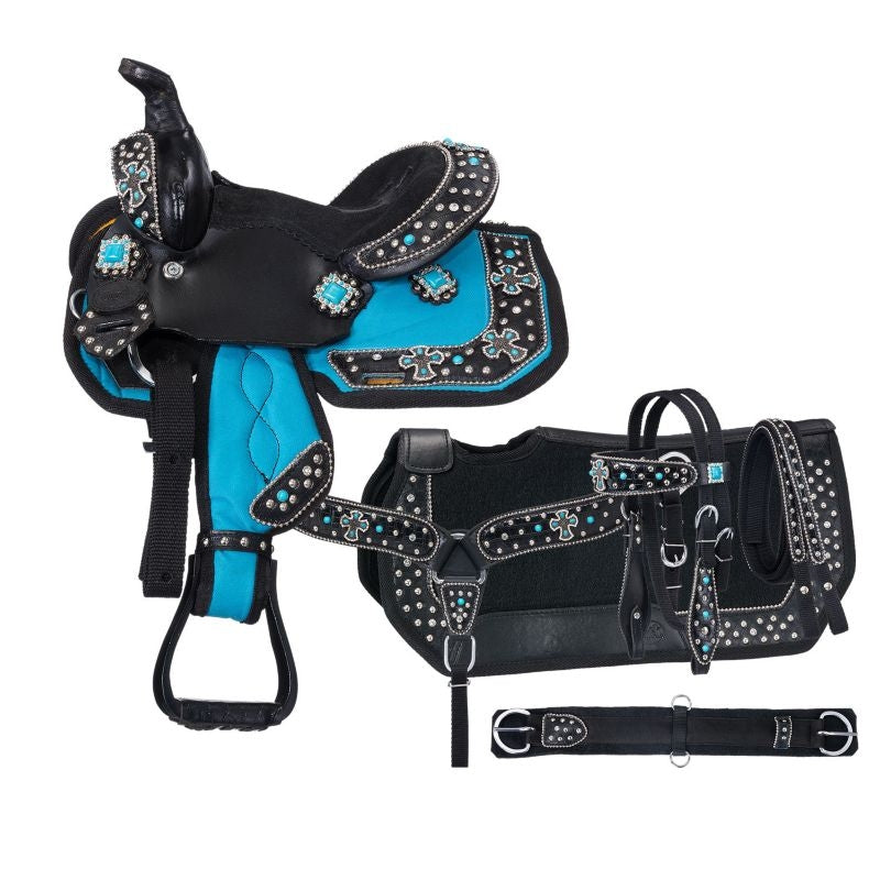 Tough1 Spur Rowel Conchos Mini Saddle Pkg
