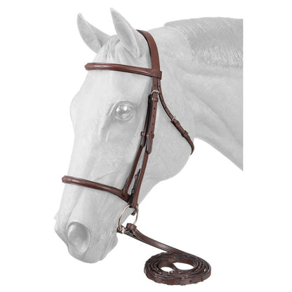 Premium Leather Raised Snaffle Bridle Fancy