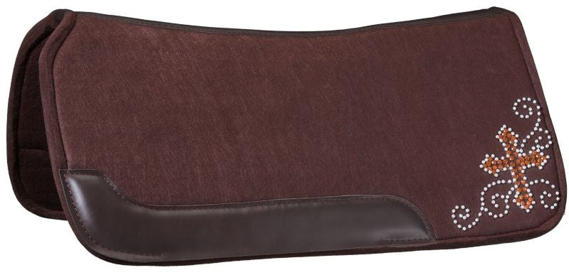 Tough1 Contour Felt Saddle Pad with Cross