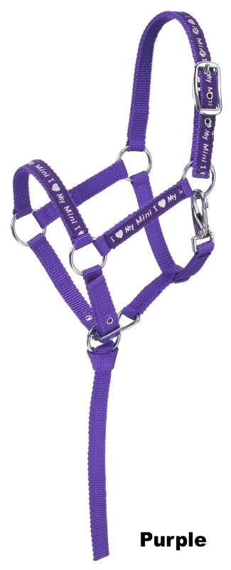 Tough1 Nylon Mini Halter with I Love My Mini