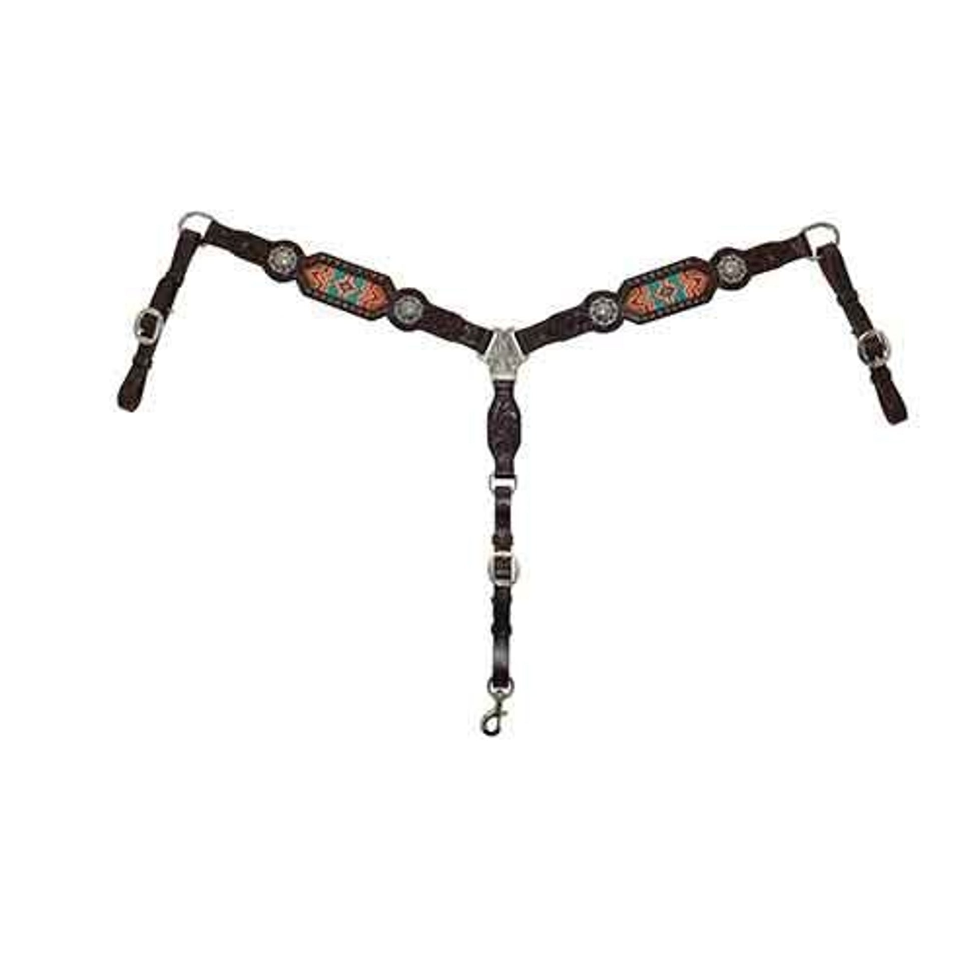 Circle Y Beaded Inlay Breast Collar
