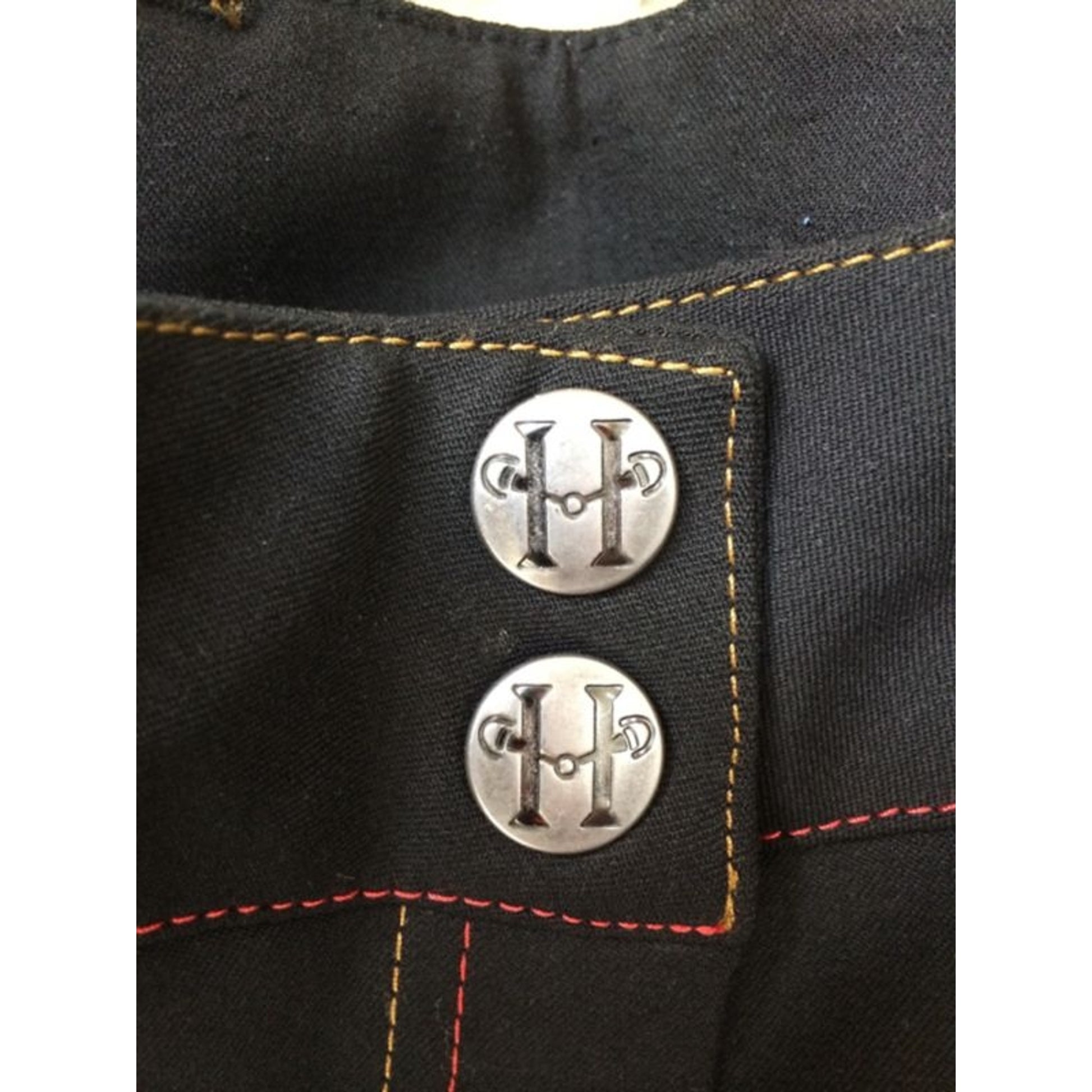 Huntley Ladies Black Knee Patch Riding Pant