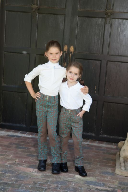 Huntley Childs Brown Horse Shoe Riding Pant