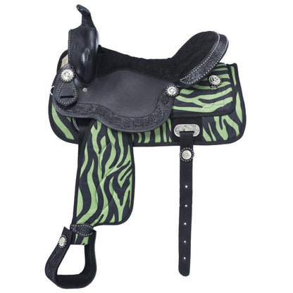 Tough1 Eclipse Fun Zebra Trail Saddle
