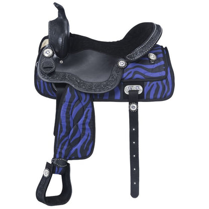 Tough1 Eclipse Fun Zebra Trail Saddle